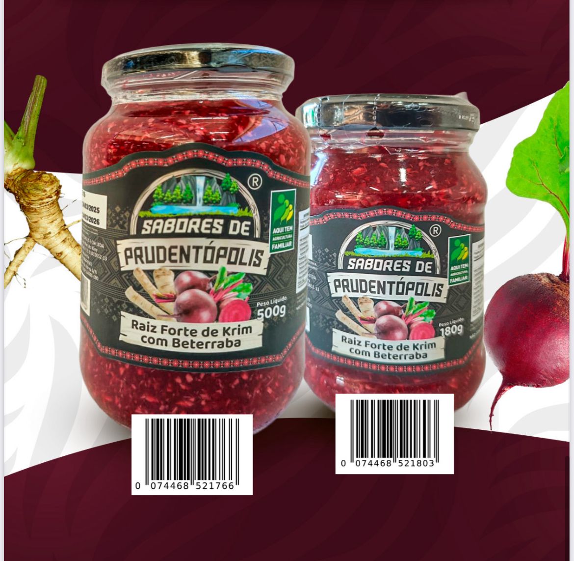 Krim com Beterraba 500g- Sabores de Prudentópolis